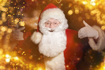 Obraz premium friendly Santa Claus