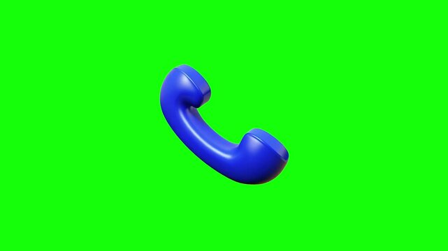 Call dialer green screen animation motion graphic with chroma key clip template 4k Background. Easy removed green screen. High resolution. Ultra High Definition, 4k video.