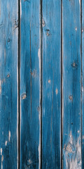 Fototapeta premium Rustic Blue Wooden Texture with Weathered Planks