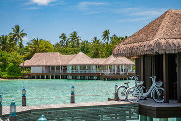 Modern Spa and massage room in Maldives resort