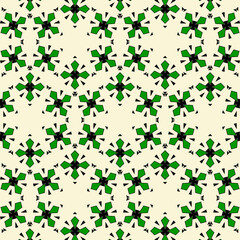 Abstract Seamless Geometric Pattern made of shapes and lines