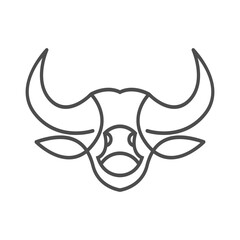 Cow icon logo design