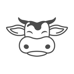 Cow icon logo design