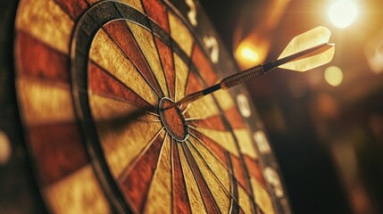 Bullseye: A perfect hit on the dartboard.