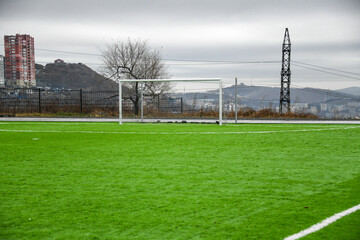 soccer field with a field