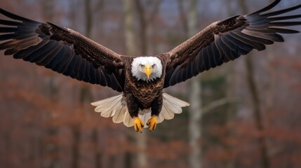 Obraz premium Bald Eagle in Flight