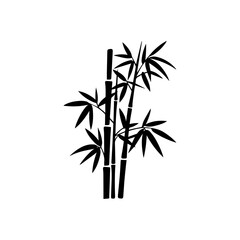 Bamboo Silhouette Vector Illustration