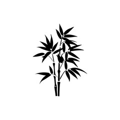 Bamboo Silhouette Vector Illustration