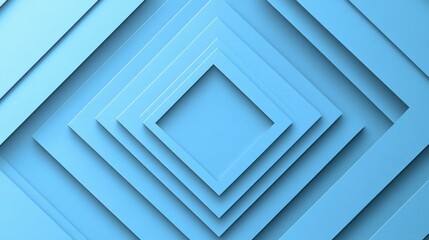 Obraz premium A minimalist design featuring layered blue shapes creating a sense of depth and dimension.