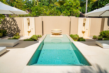 Modern Spa and massage room in Maldives resort