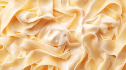 Obraz premium Freshly cooked pasta with creamy sauce and moisture,Space for add text