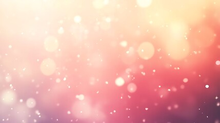 Obraz premium Abstract Pink and Yellow Bokeh Background with Glittering Particles