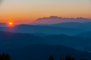 Tatry o zachodzie słońca © Maciej G. Szling