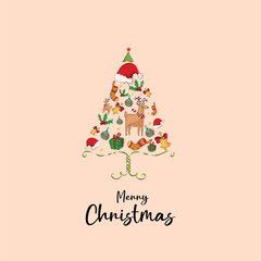 Merry Christmas and jingle bells celebration all over world