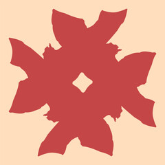 pink ceramic design with bat motif