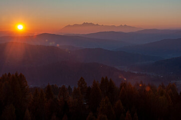 Tatry o zachodzie słońca © Maciej G. Szling