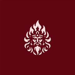 Fire god logo