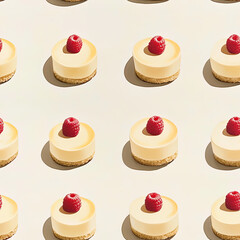 rows of tiny desserts