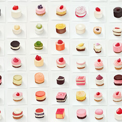 Dessert petit fours tiny candies