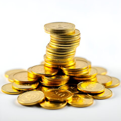 "Stack of Gold Coins | Wealth, Investment, and Financial Success Concepts"