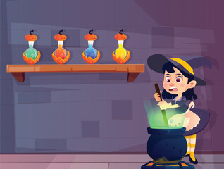 happy halloween witch