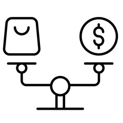 Liquidity money Icon
