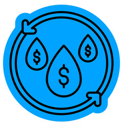 Liquidity money Icon