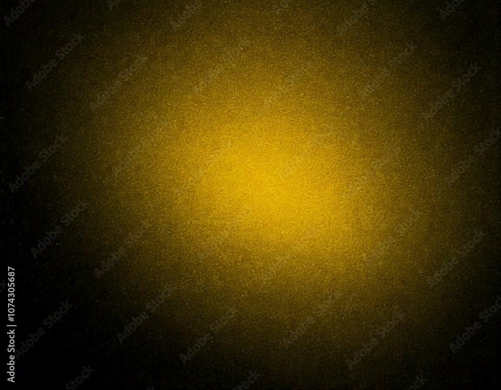 Poster blurry yellow spotlight shining through a textured surface, creating a captivating abstract design