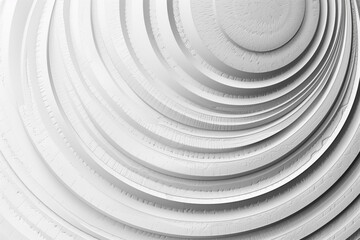 Obraz premium Abstract pattern of white and gray circular lines texture background design
