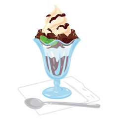 コーヒーゼリーパフェ