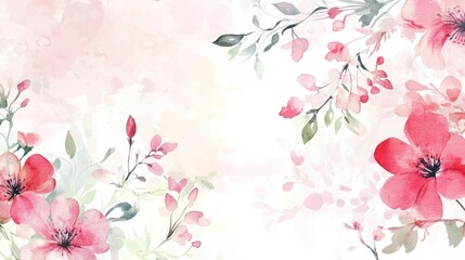 Floral watercolor artwork featuring a hand drawn composition Includes a large collection of watercolor elements suitable for textile design wallpaper and greeting cards