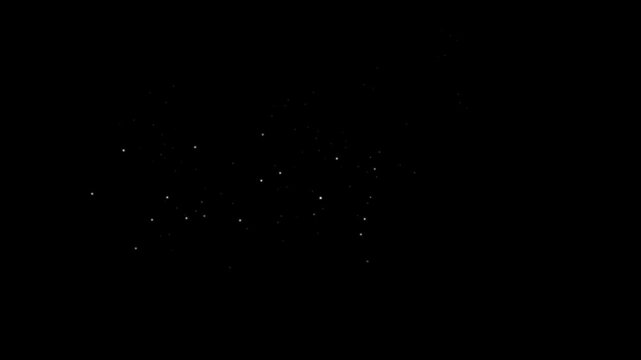 Partical shimmer motion graphic with transparent background. Great for giving a texture a sparkle, or an enchanted forest a glowing bug/fairy dust feel.
