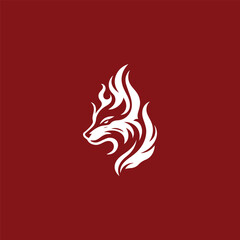 Flame fox logo