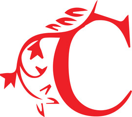 Alphabet art color signs letters design