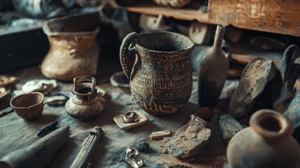 Ancient Artifacts Display