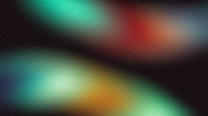 Elegant color gradient grainy backdrop design. Dark retro blue red purple orange color noisy gradient, vibrant color flow, glowing multicolor background, website header design, banner or poster