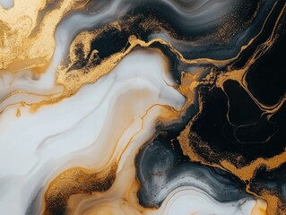 Black and gold marble texture