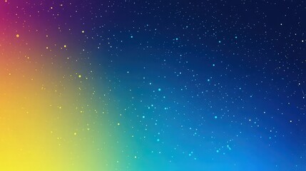 Obraz premium Abstract grainy gradient with a transition from deep blue to neon yellow, subtle noise texture adding depth and glowing effects throughout the vibrant banner design