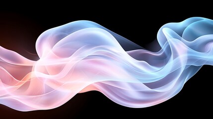 Obraz premium Explore the ethereal beauty of flowing colors in stunning digital art creations