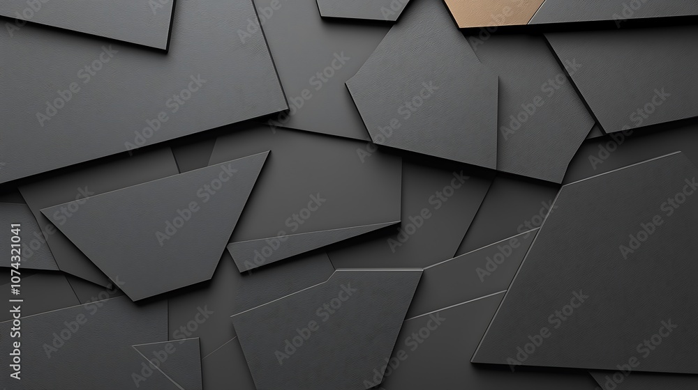 Poster explore the innovative use of abstract geometric shapes in modern graphic design projects