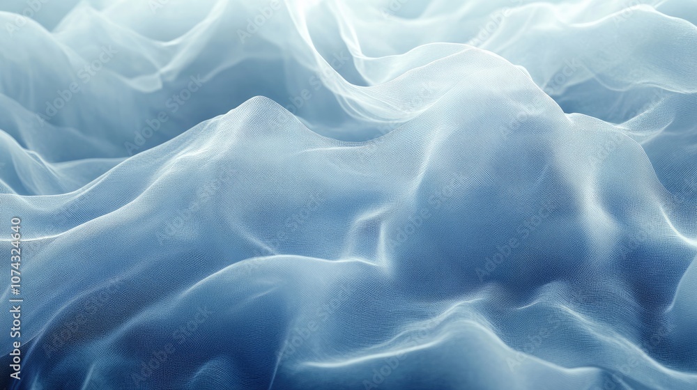 Poster soft blue abstract background featuring subtle textured waves creating an elegant low contrast desig