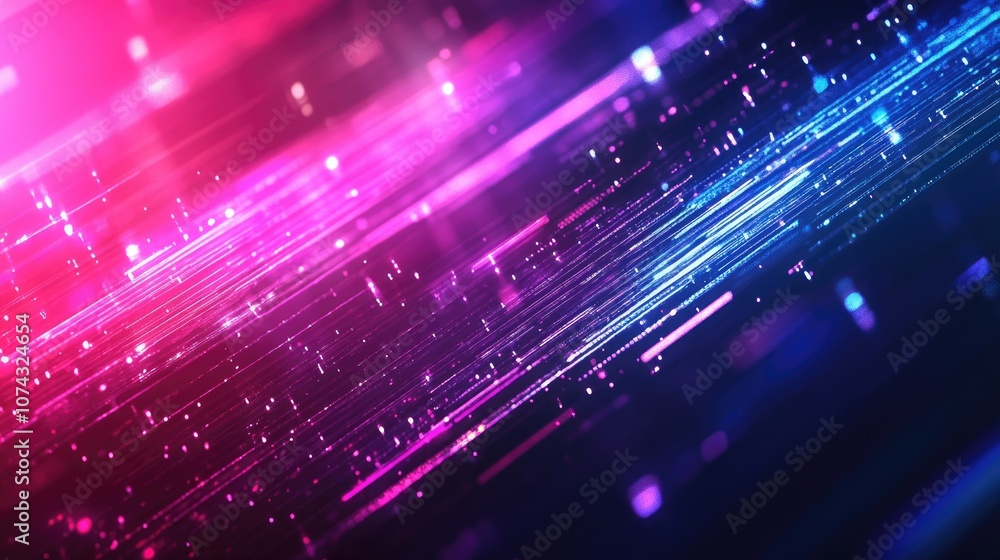 Poster high speed abstract background featuring digital fibers and advanced technology themes