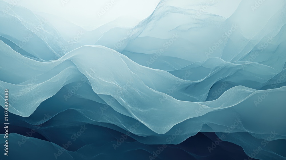 Poster soft blue abstract background featuring subtle textured waves creating an elegant low contrast desig