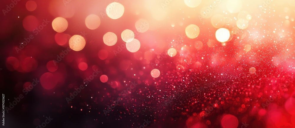 Poster abstract blurred red gradient bokeh light defocused background
