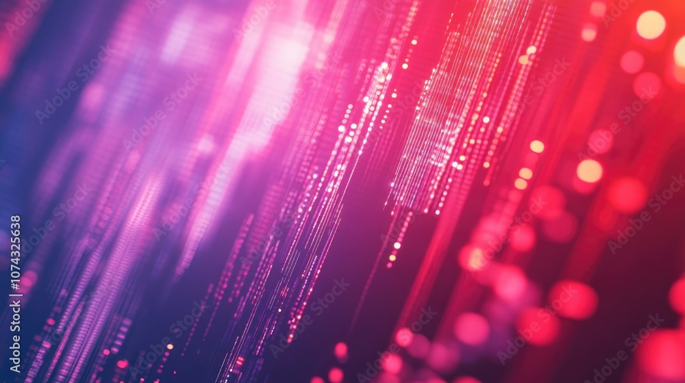 Poster abstract digital technology background for design featuring selective focus and ample copy space