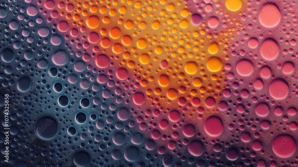 Poster a textured pattern showcasing dots gradients and stipple effects