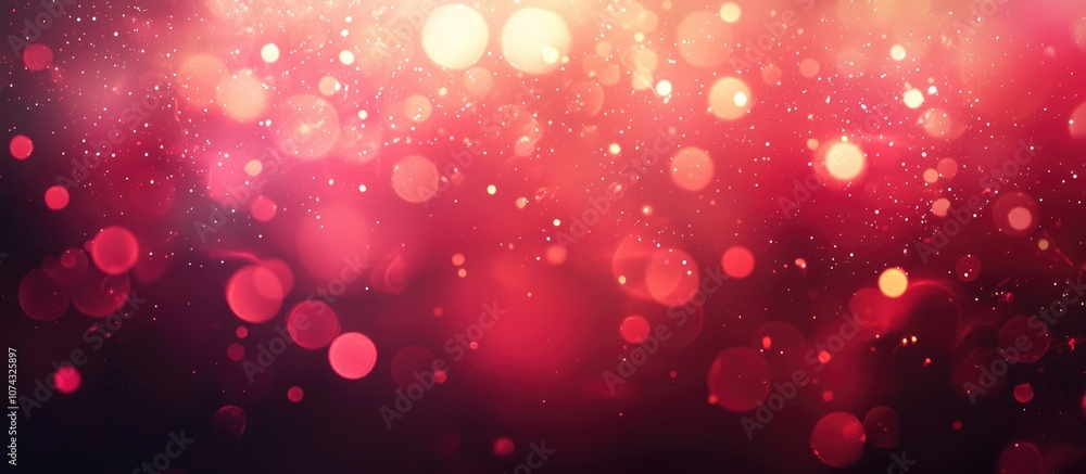 Aufkleber abstract blurred red gradient bokeh light defocused background
