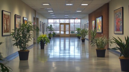 Fototapeta premium Elegant table setting with orange juice and flowers in outdoor restaurant