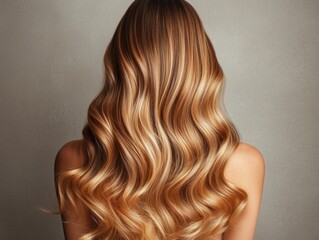 Fototapeta premium Woman's long blonde hair