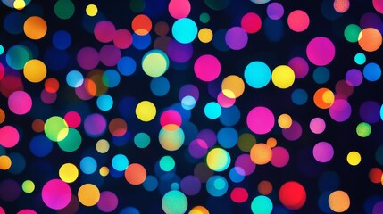 Neon dots. Abstract background